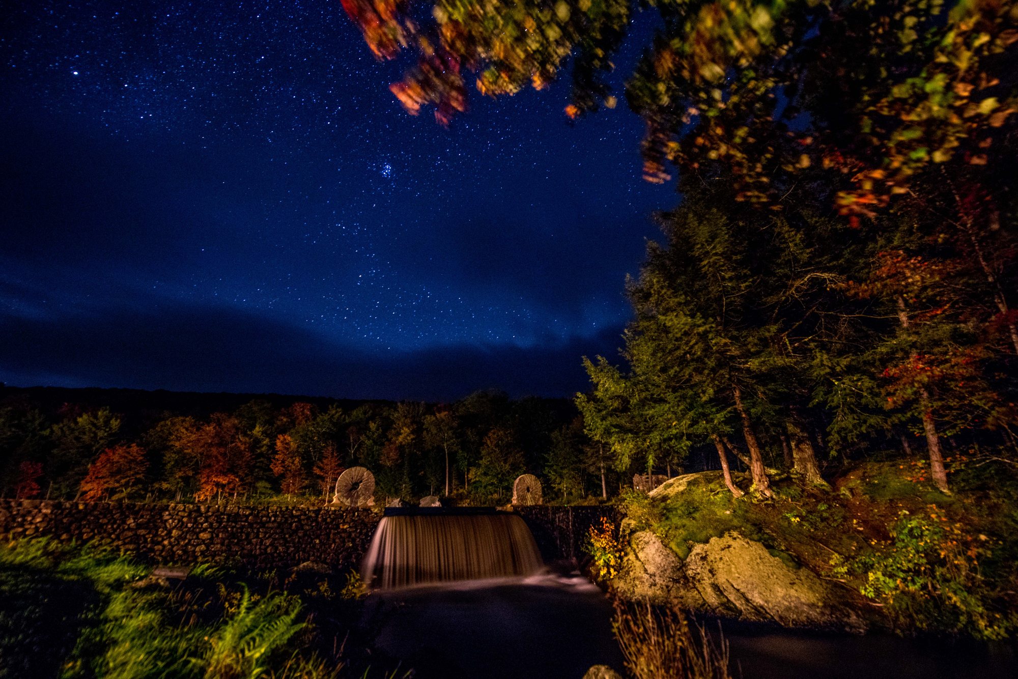Stars over the falls