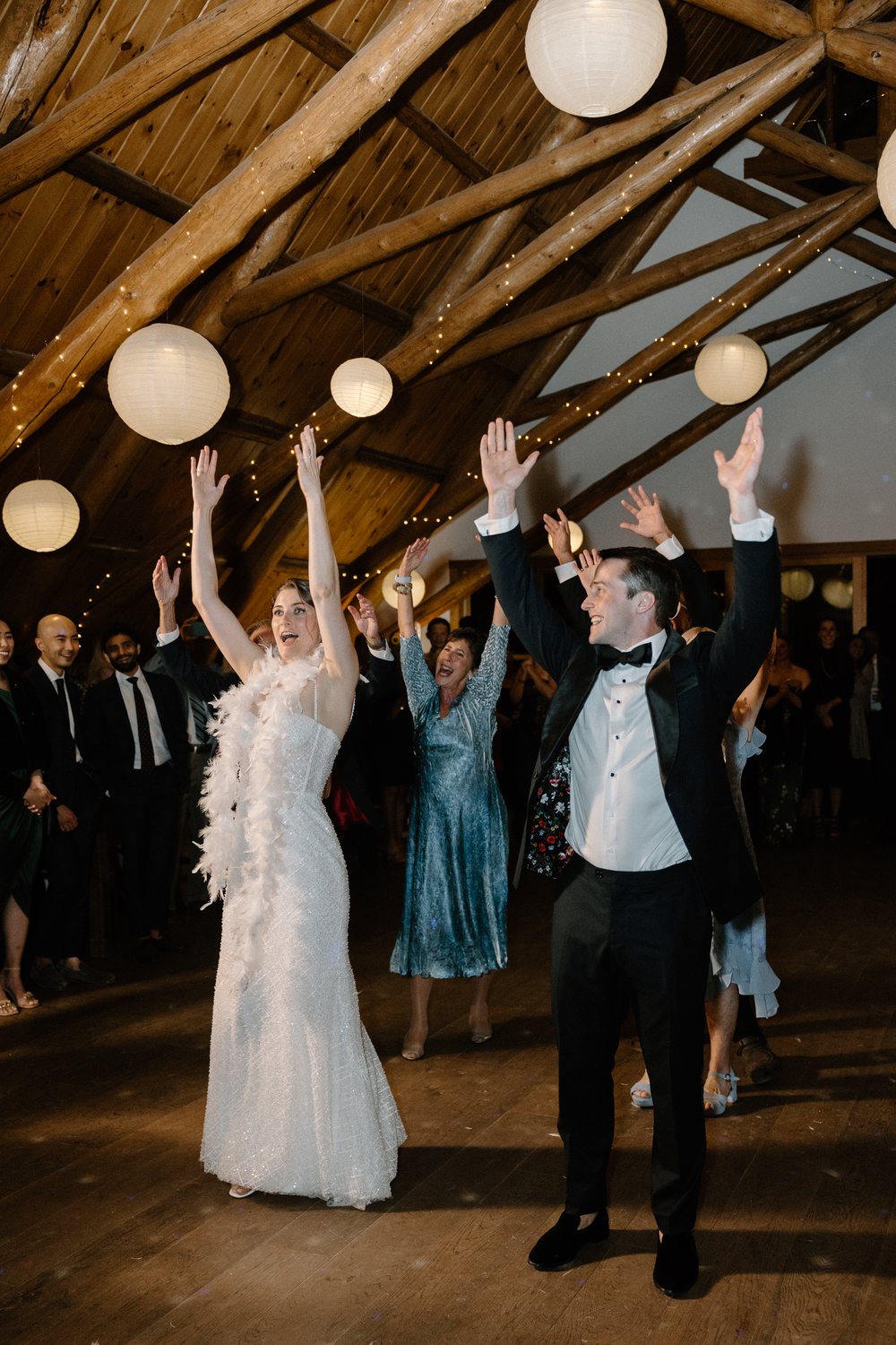 A toast at the reception